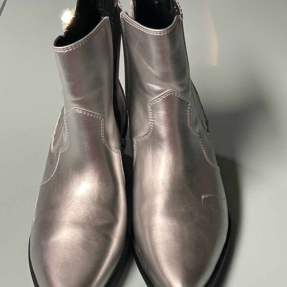 NOBO Women's Silver Ankle Boots